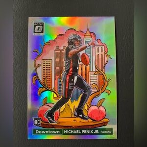 2024 Donruss Optic Michael Penix Downtown Atlanta Falcons